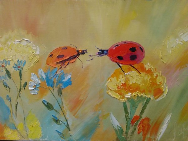 Живопись мастихином картины Александра Сергеева