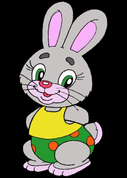 Цветной заяц для детей