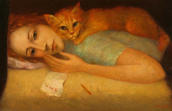 Дама с рыжим котом