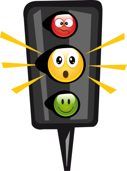 Светофор детский на прозрачном фоне