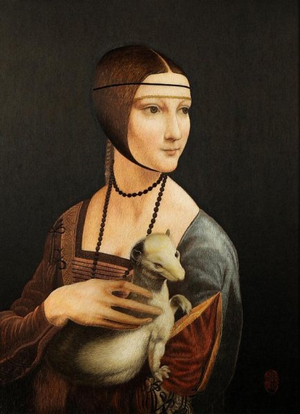 Леонардо да Винчи дама с горностаем