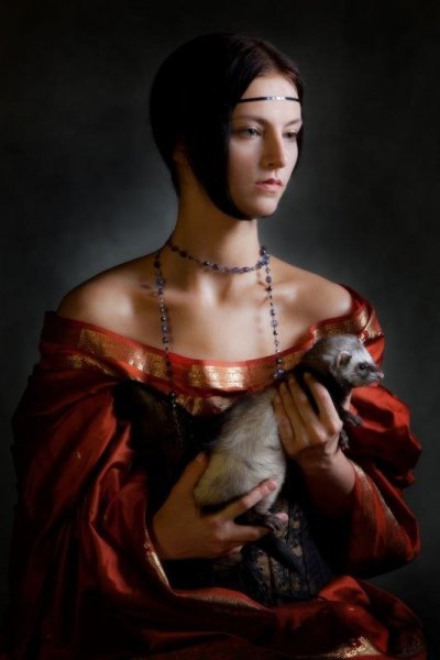 Портрет дамы с горностаем