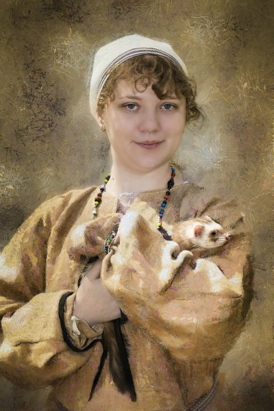 Леонардо да Винчи дама с горностаем