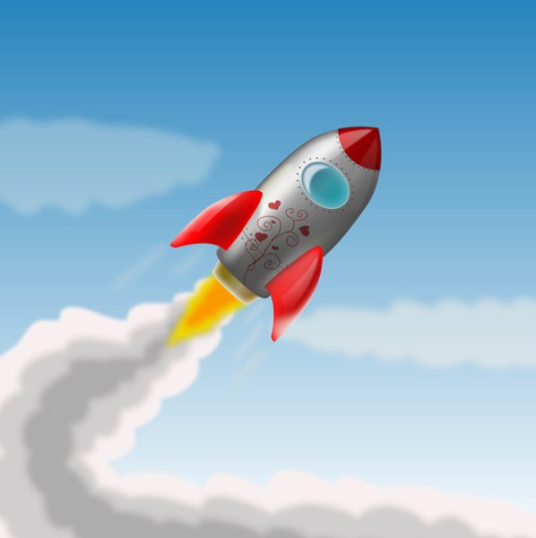 Ракета улетает