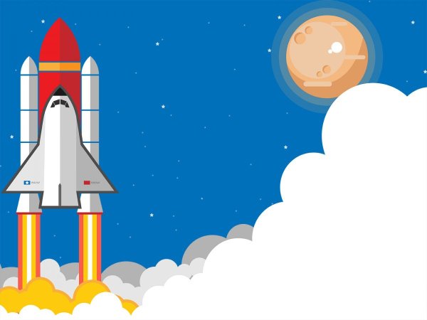 Ракета мультяшная