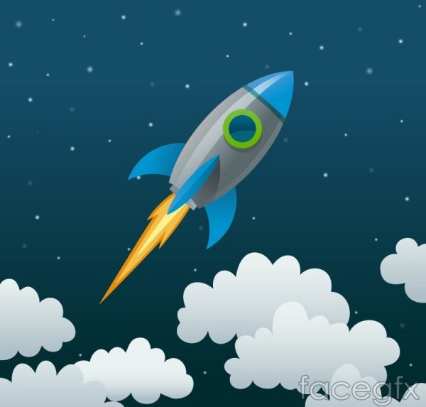 Ракета мультяшная