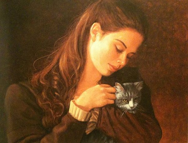 Дама с котом в живописи