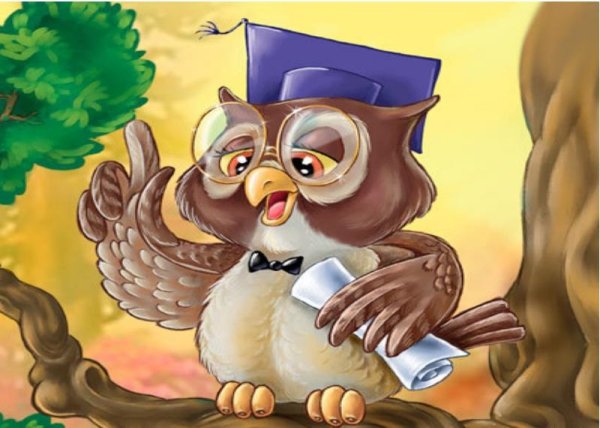 Сова гуашью