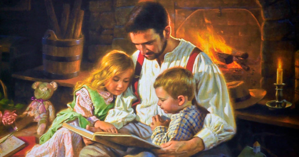 Семейное чтение в живописи