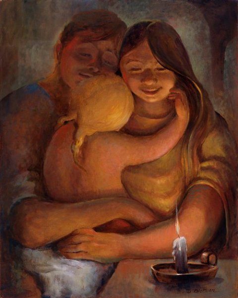 Семейное счастье в живописи