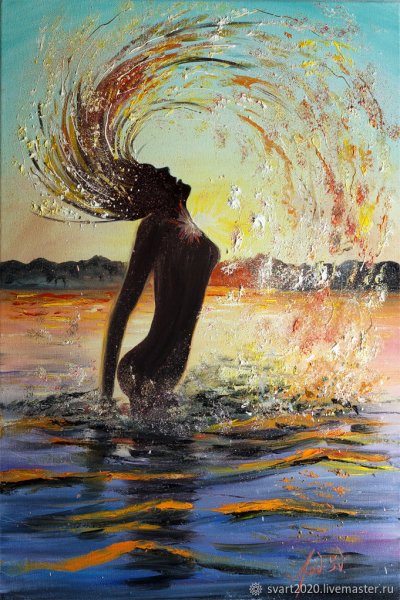 Девушка волосы брызги