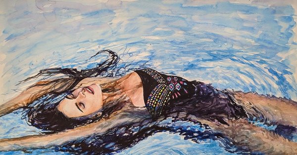 Под водой живопись