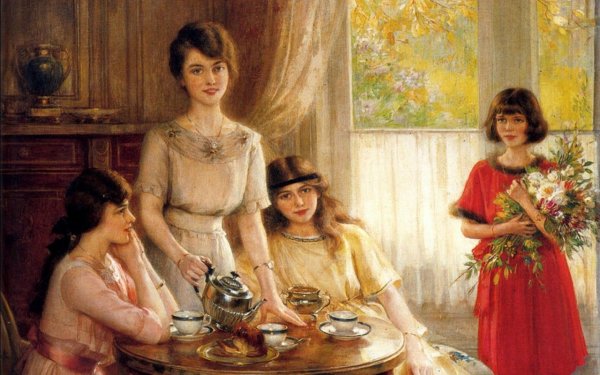 Альберт Линч чаепитие живопись