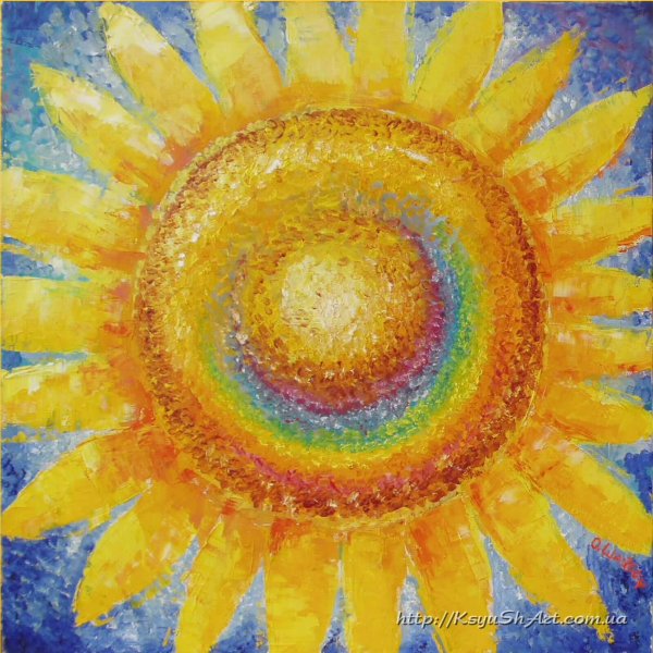 Солнце яркие краски