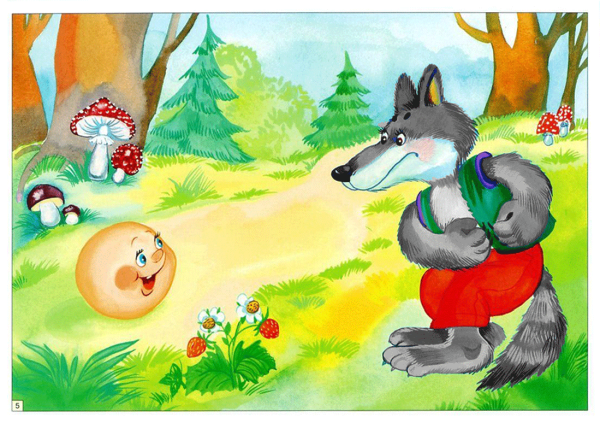 Колобок заяц волк медведь