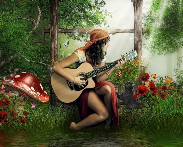 Цыганка с гитарой