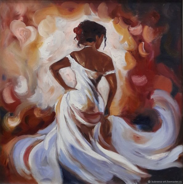 Танцующая девушка живопись