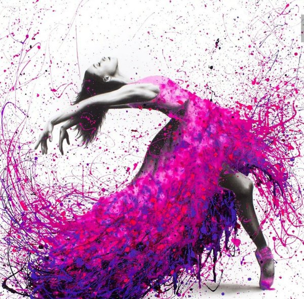 Яркие краски танец