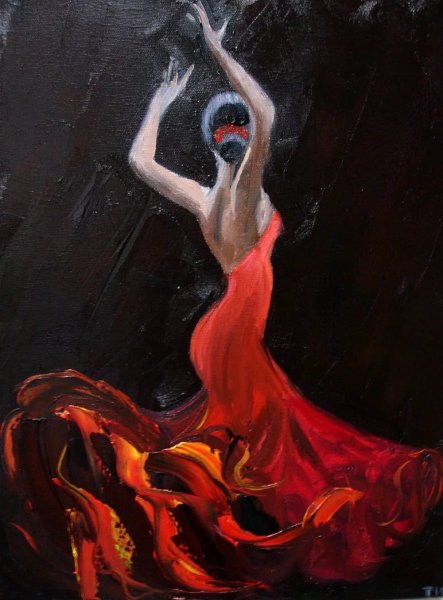 Танцовщица фламенко картина