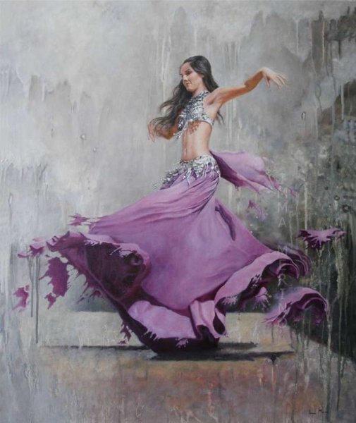 Восточный танец живопись