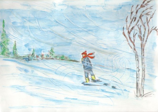 Рисование метель