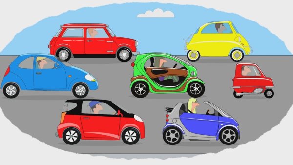 Машина едет для детей