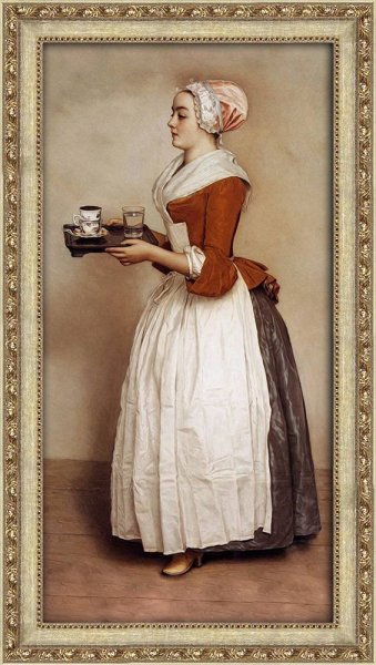 Мерсье девушка с подносом