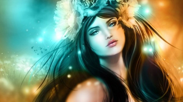 Красивая женщина фэнтези
