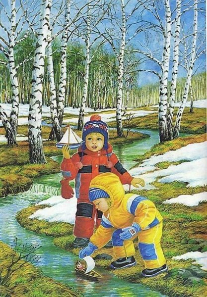 Весна картинки для детей