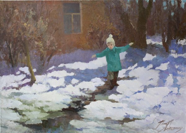 Весенний пейзаж рисунок