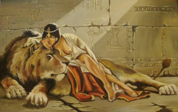 Египтянка со львом