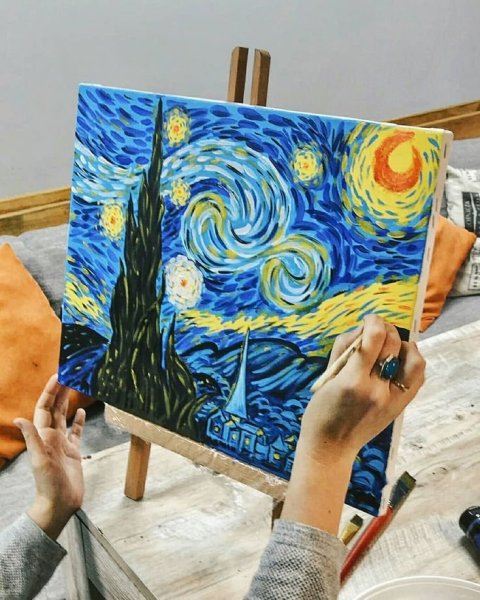 Пейзаж с бабочками