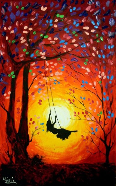 Леонид Афремов картина закат