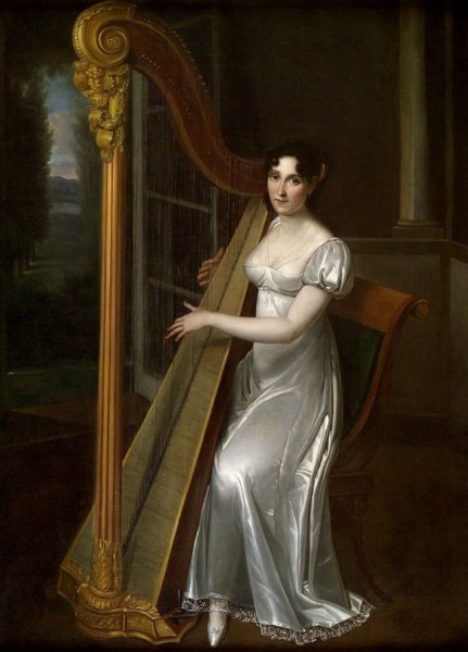 Девушка с арфой