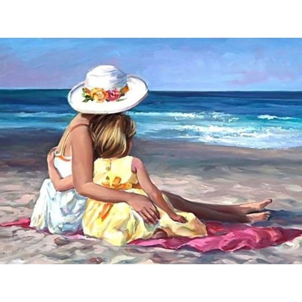 Девочка у моря картина