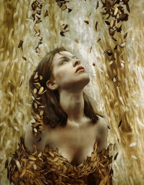 Ева девайн в золотой краске