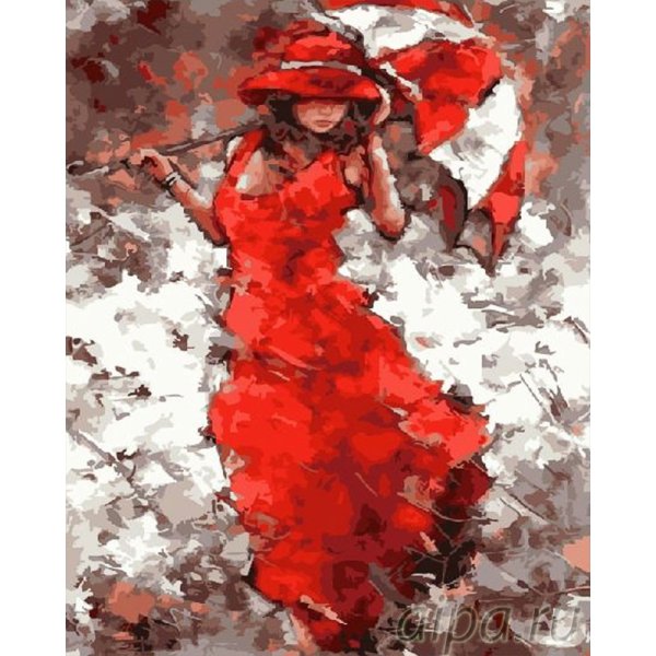 Александр Гунин картины девушка с зонтом