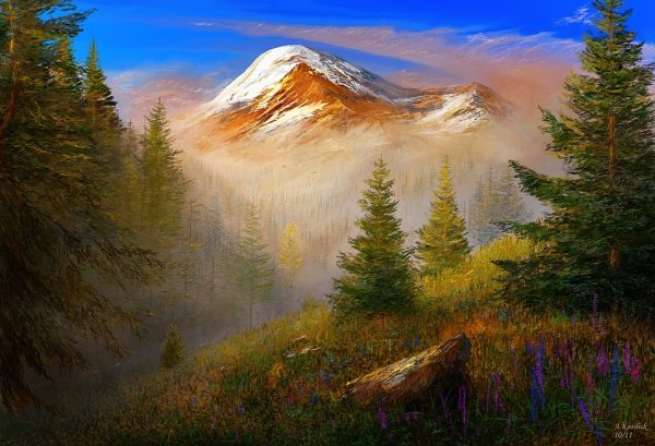 Фантастический горный пейзаж