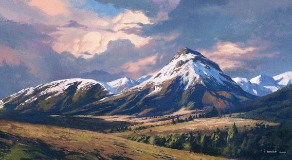 Томас Кинкейд пейзаж природа горы