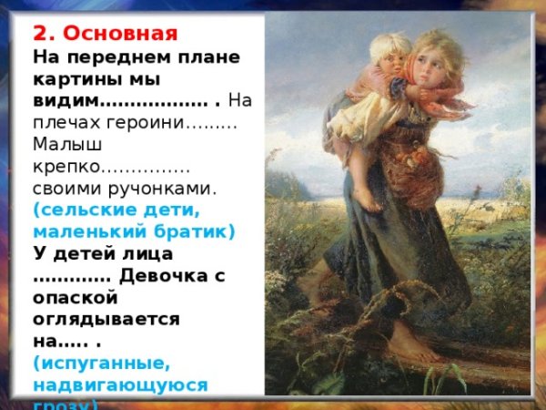 Дети бегущие от грозы картина Маковского 3 класс