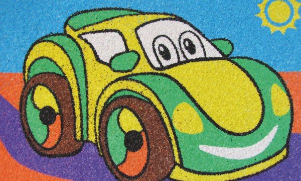 Картины песком для детей