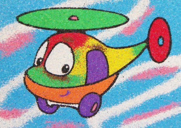 Картины из песка для детей