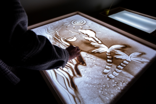 Аппликация песком