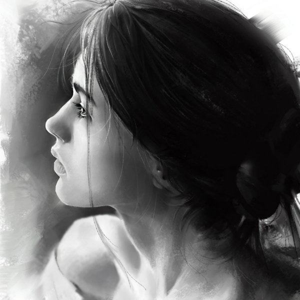 Задумчивая грустная девушка