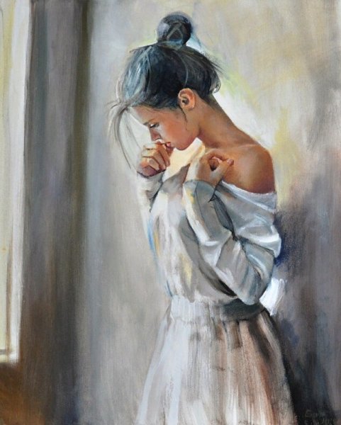 Картина девушка