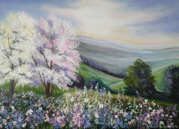 Художник Анна Лысак весенний пейзаж