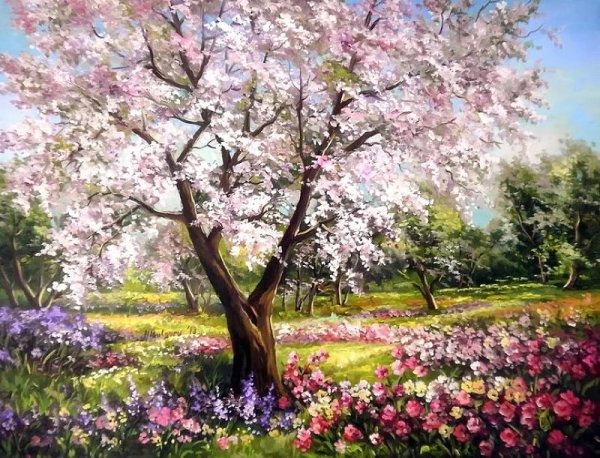 Художница anca Bulgaru Весна