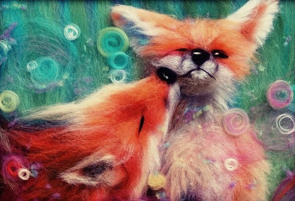 Картины шерстью