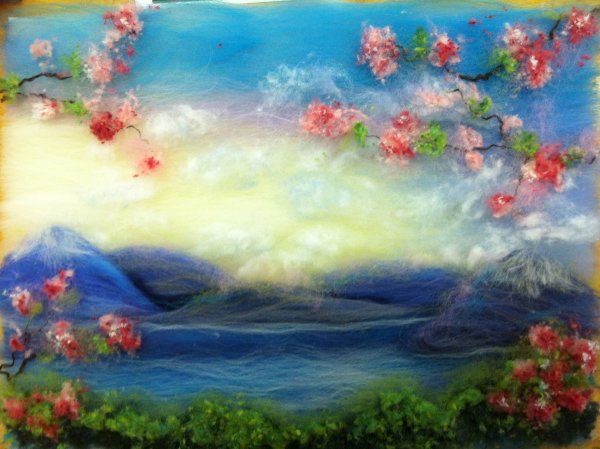 Картины из шерсти