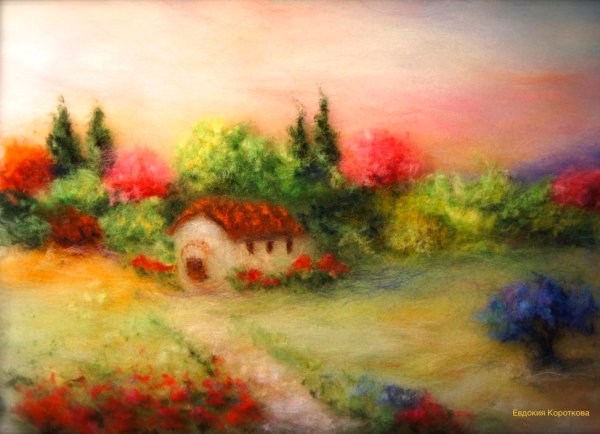 Шерстяная акварель Марина Аскерова